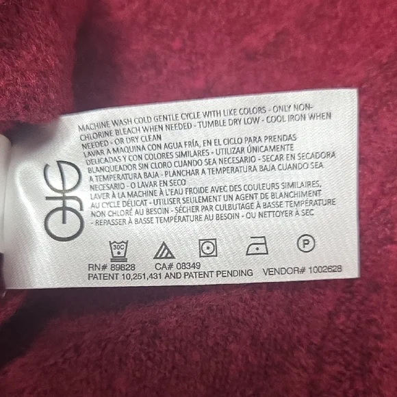 Nine West Burgundy Sweater with Gold Button Details - Picture 8 of 9